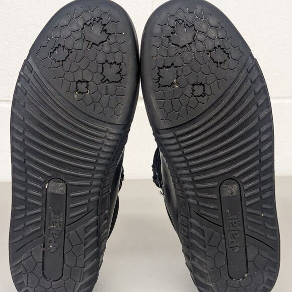 Mens SZ 9-9.5 Pajar Black Sneaker Winter Boot Comfort Faux Fur Lined Leather - Picture 9 of 9